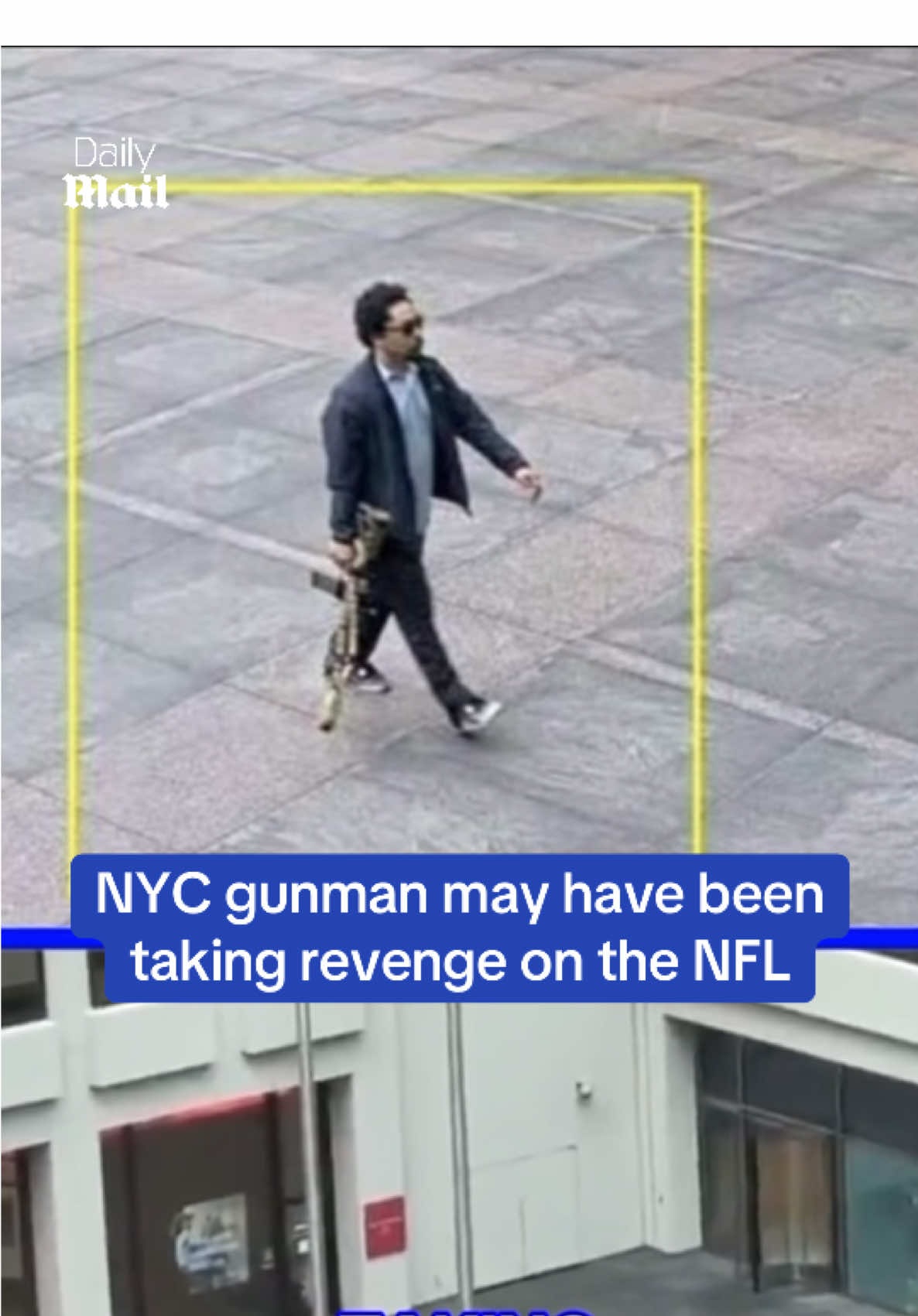A post by @dailymail on TikTok caption: The man who walked into a Midtown Manhattan skyscraper with a rifle and killed at least four before turning the weapon on himself may have been taking revenge on the NFL. Shane Tamura, 27, was found with a letter on his body indicating he had grievances with the NFL and its handling of chronic traumatic encephalopathy. For confidential support call the National Suicide Prevention Line on 1-800-273-8255 from the USA, or the Samaritans on 116123 from the UK or visit a local Samaritans branch. See www.samaritans.org for details. Read the full story at DailyMail.com #NYC #attack #manhattan #newyork #NFL #health  