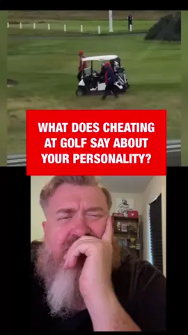 A post by @jolly_good_ginger on TikTok caption: Long before videos of Donald Trump cheating at golf I learned that golf is used by people to learn a person’s personality - from job interviews to Army officers integrating into new units. So proof that Trump cheats at golf says a lot about him. 