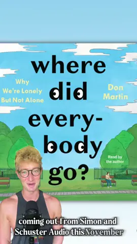 A post by @bydonmartin on TikTok caption: Thrilled to reveal the cover for my new audiobook WHERE DID EVERYBODY GO?, coming soon from @Simon & Schuster Audio! Preorder your copy now.