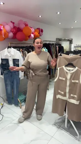 A post by @rheasboutiquex on TikTok caption: LOADS OF NEWNESS 😻😻😻😻😻😻😻 #fyppppppppppppppppppppppp #fashioninspo #tiktokmademebuyit #boutique #clothingbrand #2piecesets #smallbusiness #airportoutfits #fashionblogger #summertime #marketstall #goviral 