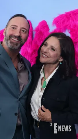 A post by @enews on TikTok caption: wE! are living for this #Veep reunion with Tony Hale and Julia Louis-Dreyfus at the premiere #Sketch. ❤️