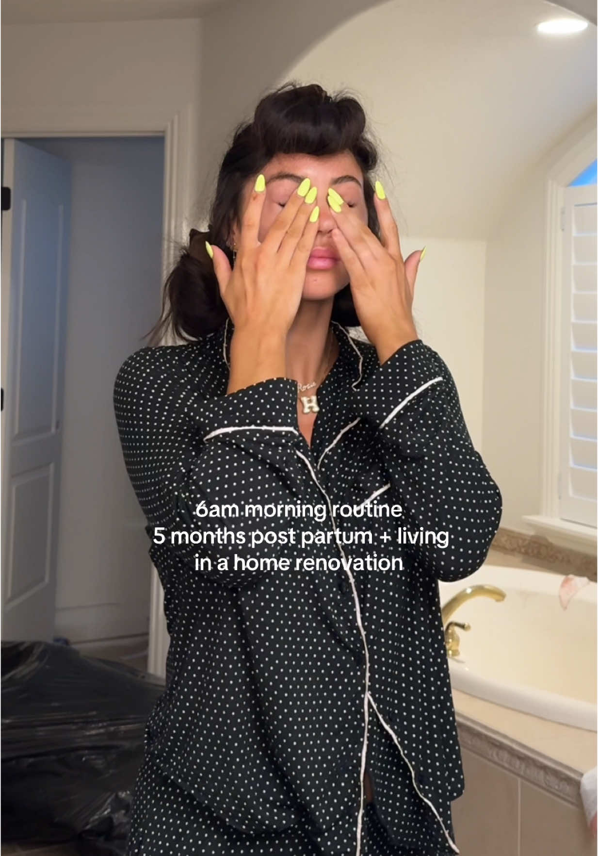 A post by @courtneyycahoon on TikTok caption: Welcome to the reality of the chaos 💀 floors are almost done though and then we are ORGANIZING🫡🫡