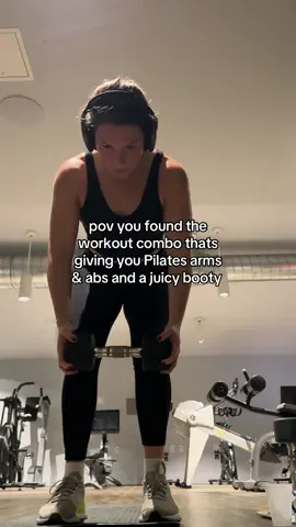A post by @maggiefromladder on TikTok caption: the girls don’t gatekeep — free week of workouts in bio to try yourself #workouthack #workoutsforyou #pilatesworkout #tonedarms #abworkout #glutegrowth 