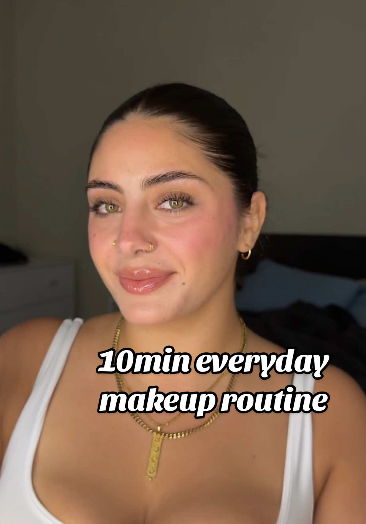 A post by @kaay_dawggg on TikTok caption: super quick & easy everyday makeup routine ❤️ using: @elfcosmetics @NARS Cosmetics @ColourPop Cosmetics @tarte cosmetics @Milani Cosmetics #everydaymakeup #houstoncontentcreator #10minmakeup 