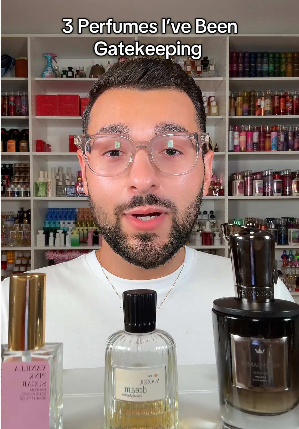 A post by @paulreactss on TikTok caption: @Paul | Fragrance Influencer 3 perfumes I been gatekeeping #perfume #fragrances #gatekeeping #vanilla 