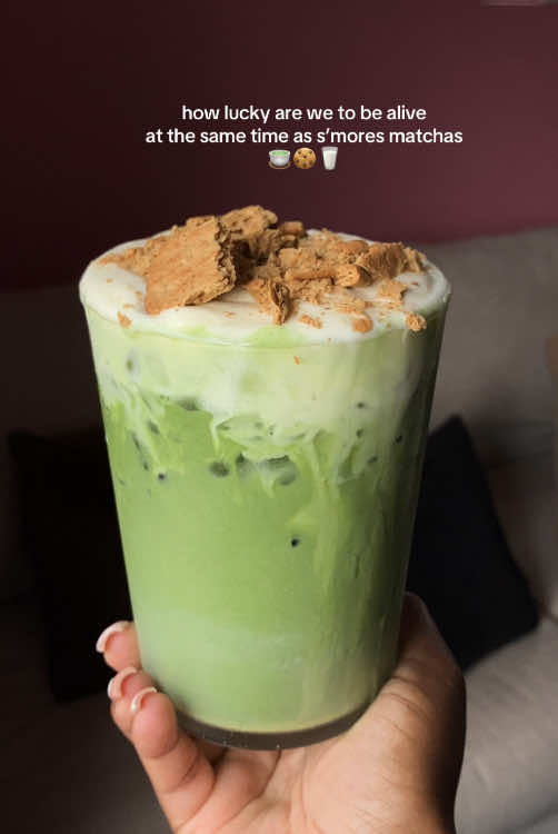 A post by @jaaliyahs on TikTok caption: This is the BEST @Chobani creamer, who else agrees?😍 #smores #homebarista #fyp #trendingvideo #smore #icedmatcha #jet2holidays #viralvideo #matchalatte #fypシ #matchaathome 