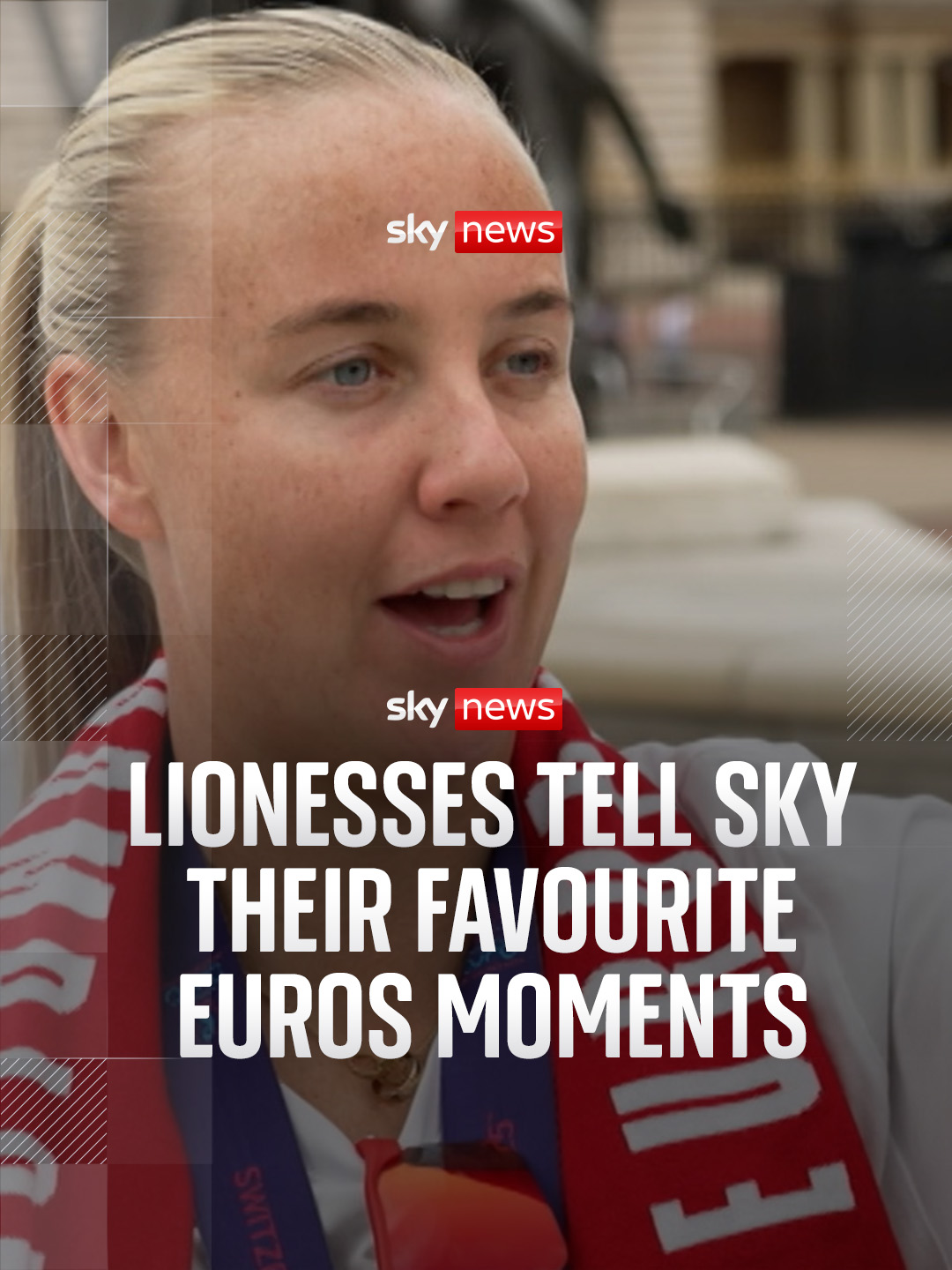 A post by @skynews on TikTok caption: Sky News asked some of the England stars what their favourite Euros moment was. Here's what they told us⬇️ #Lionesses #england