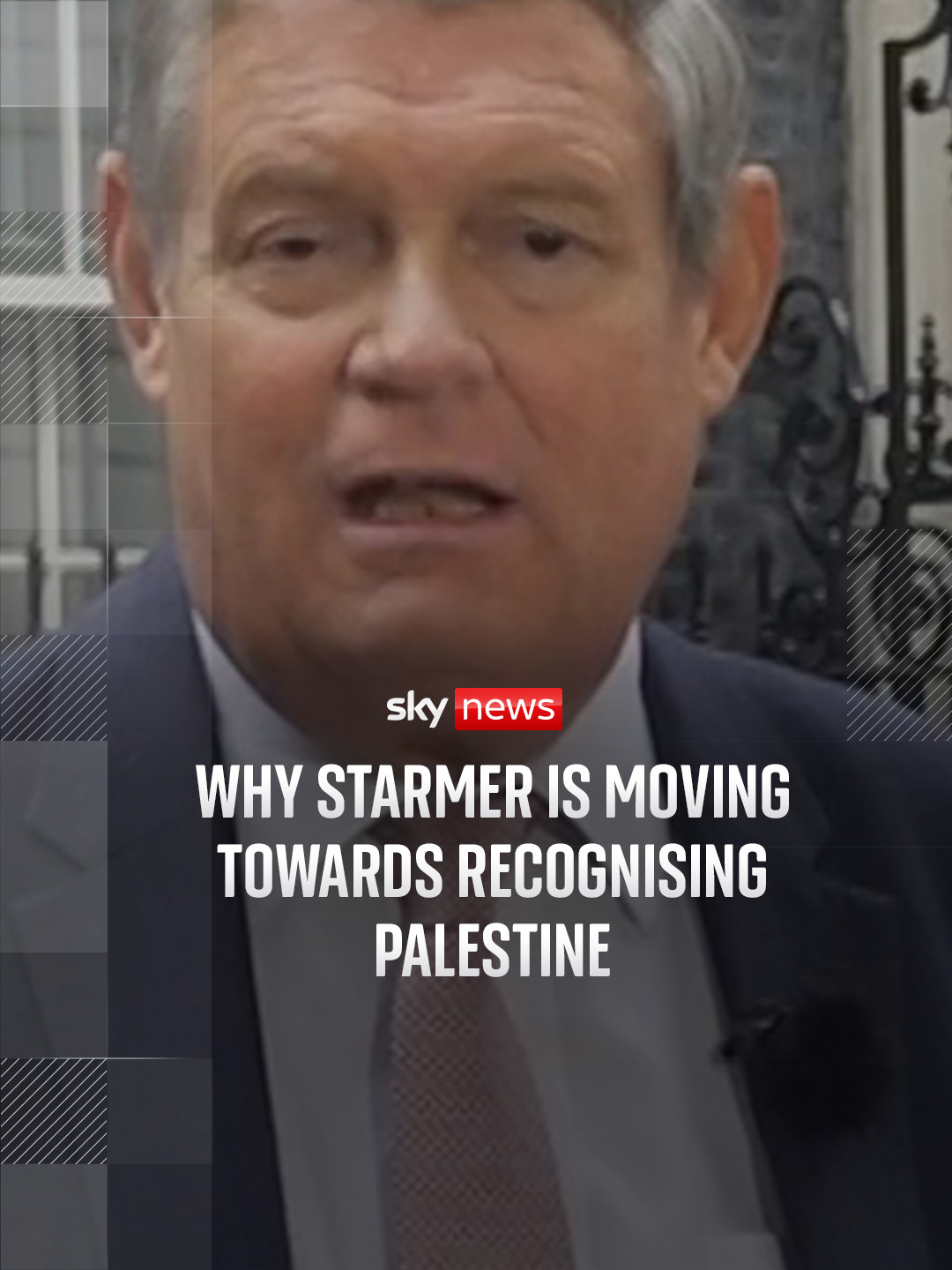 A post by @skynews on TikTok caption: Sky News's chief political correspondent Jon Craig looks at the factors behind Sir Keir Starmer's plan towards recognising Palestine in the coming months. #gaza #palestine