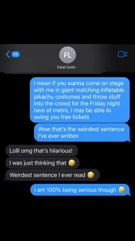 A post by @skylarcalico on TikTok caption: What is my life? Metrocon, it was so beautiful seeing all of your incredible faces again, even if it was through an inflatable pikachu costume. Shoutout to @FatalGoth for being down with my crazy ideas, @jelli for not only spinning an incredible set on Saturday night, but also being game for the shenanigans. And my partner, Rob for some reason not just allowing me in public, but also allowing me to do crazy stuff with my friends on stage. Metrocon, thank you for always being such an incredible experience filled with amazing people, I’ll see you next year in whatever crazy inflatable costume I can convince him to let me wear. #metrocon2025 #metroconrave #animerave #animeconvention #pikachu #rave #fyp 