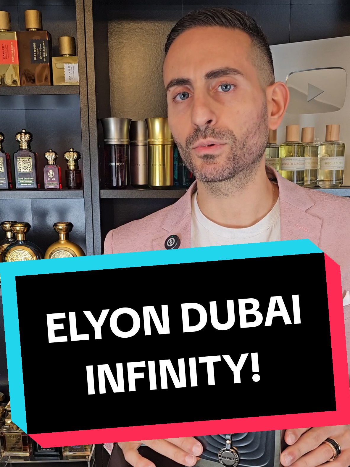 A post by @redolessence on TikTok caption: Elyon Dubai Infinity perfume review! #perfumetok #perfumetiktok #fragrancetiktok #fragrancetok #redolessence 