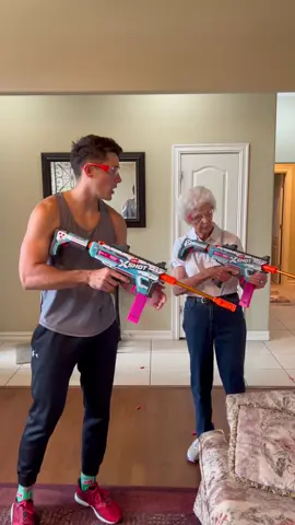 A post by @holdendavenport on TikTok caption: Granny is training me well! #XSHOT #XSHOTPRO#XSHOTAEB #NEXTLEVEL@XSHOT 