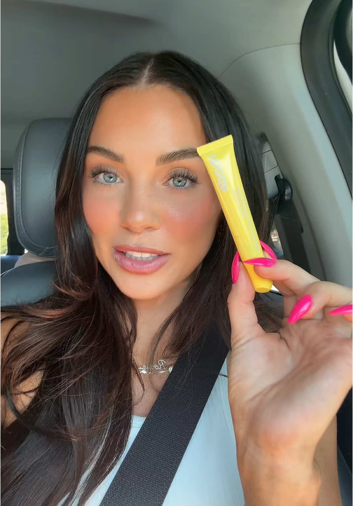 A post by @courtneyycahoon on TikTok caption: Rosie chatting letting you know she approves this message 😂❤️ @makeupforever @rhode skin 