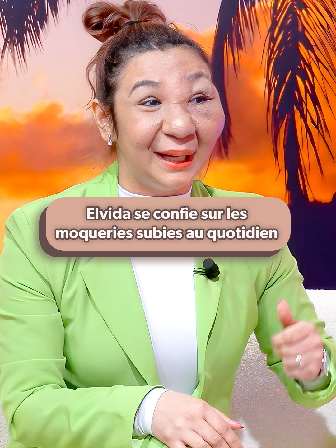 A post by @samzirah on TikTok caption: Elvida se confie sur les moqueries qu'elle subit au quotidien 😢 #samzirah #interview #eti #elvida #4mariagespour1lunedemiel
