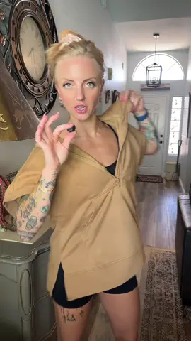 A post by @sageamora_ on TikTok caption: Love these!!😍 #oversizedhoodie #halfziphoodie #hoodie #workoutfit #pulledover #affordablefashion #musthaves #viralproducts #fyp #foryoupage 