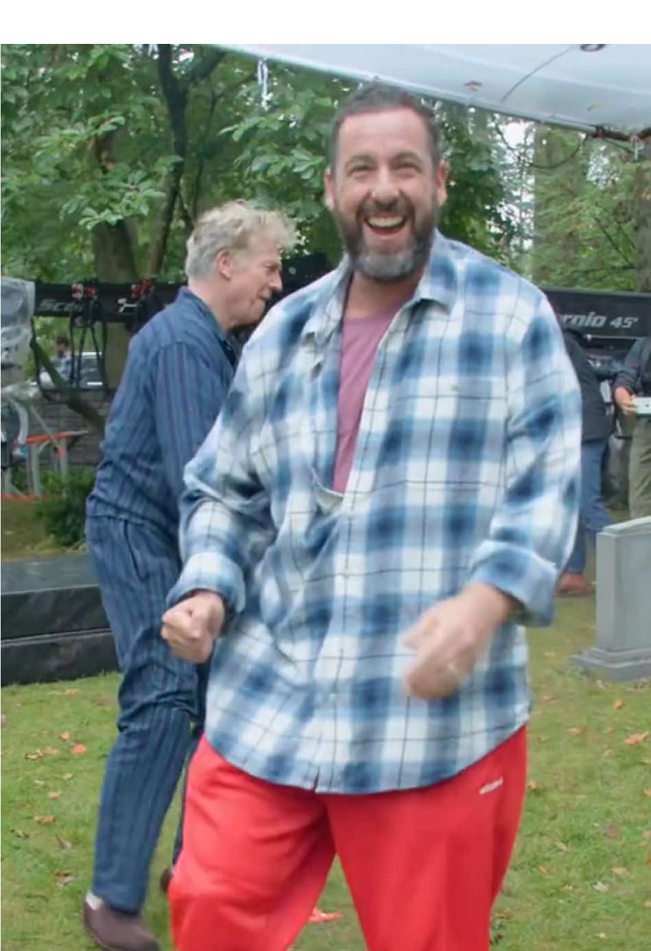 A post by @netflixisajoke on TikTok caption: how to turn two golf carts into one ball of flames #HappyGilmore2 
