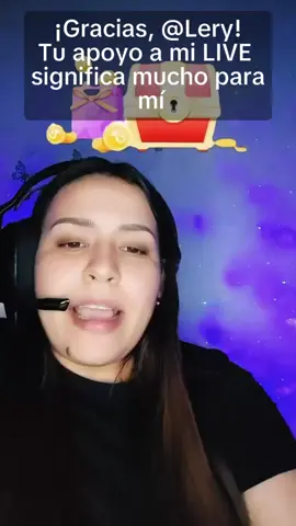 A post by @sara.streaming.live on TikTok caption: Lery, gracias por tu valioso apoyo en mi LIVE. Seguiré esforzándome para crear contenido LIVE aún mejor. #tiktoklive #livehighlights #livegift #galaxy #boxinggloves