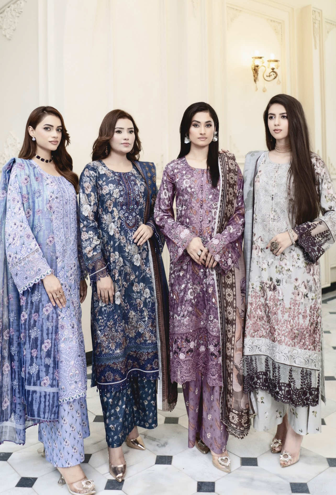 A post by @shereen7492 on TikTok caption: We have beautiful summer collection. Munira designers dresses.  Fabric is so soft!  . . . . ##shereen749##pakistanifashion##fyp##desifashion##summerstyle