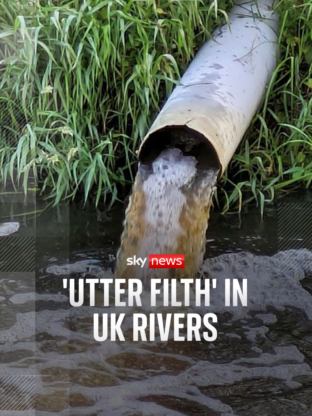 A post by @skynews on TikTok caption: Sky's Shamaan Freeman-Powell speaks to handler Chris about his experiences coming into direct contact with raw sewage in the River Severn and the impact this is having on wildlife. #sewage #rivers #uknews #fyp