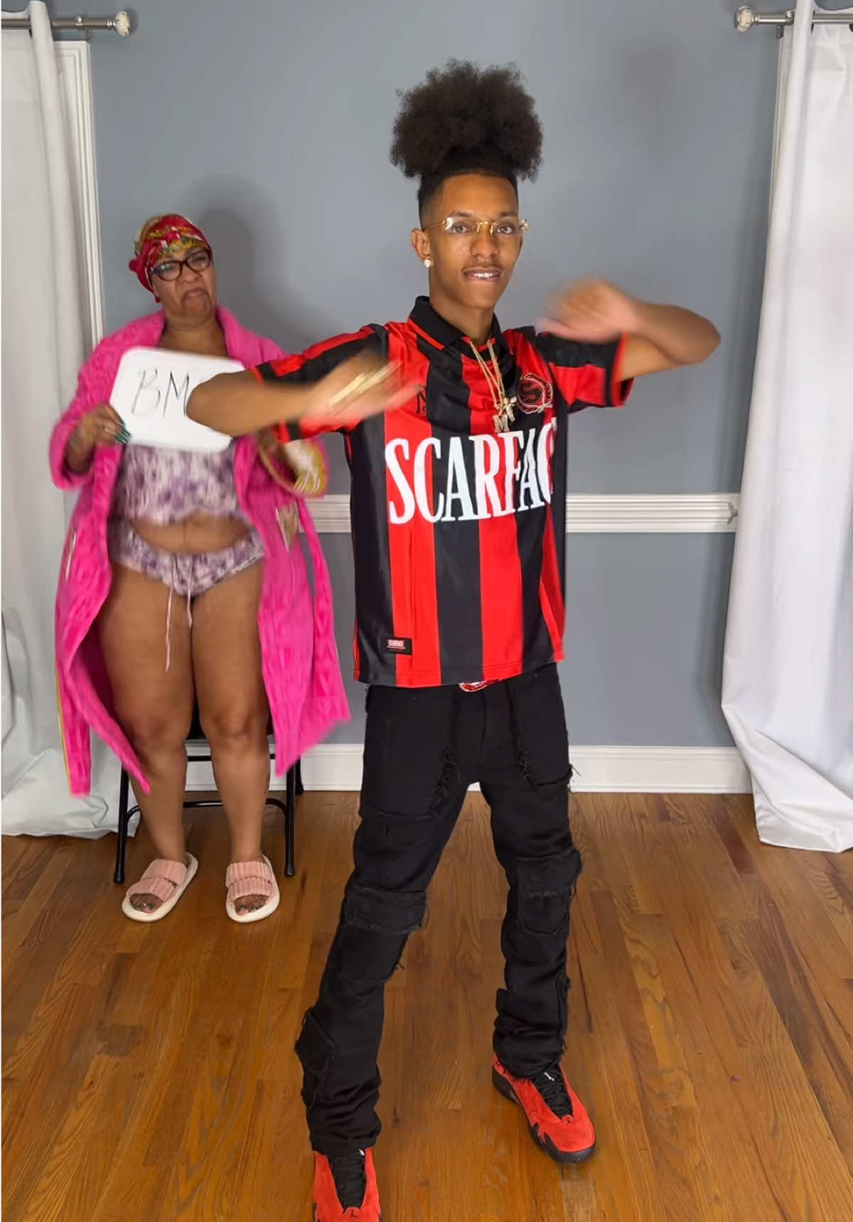 A post by @montezwilson on TikTok caption: Lmk which outfit you like the most💚🔥 @NovaMEN by @Fashion Nova 🏋️