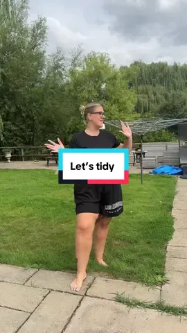 A post by @jos_unfiltered_life on TikTok caption: Parents coming means a mad clean up 😂 #fyp#viral#mumlife#CleanTok#cleaning#garden#unfilteredhome#tidy  