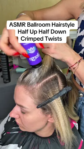 A post by @mariya.usan on TikTok caption: ASMR 🔊 Ballroom Hairstyle  She Believes Me With Her Hair 👀Do You Like The Final Look ⁉️ 3 Minutes Full Tutorial for Special Occasion⏱️ #creatorsearchinsights #ASMR #fentysuperbrandday #asmrsounds #asmvideo #hairtok #ballroomhairstyle #hair #hairtransformation #hairtutorial #satisfying #satisfyingvideo #relaxing #relaxingvideos 