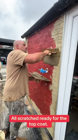 A post by @_smooth47 on TikTok caption: Beat the weather cracked on! #plastering #plasterer #builder #builders #fyp 