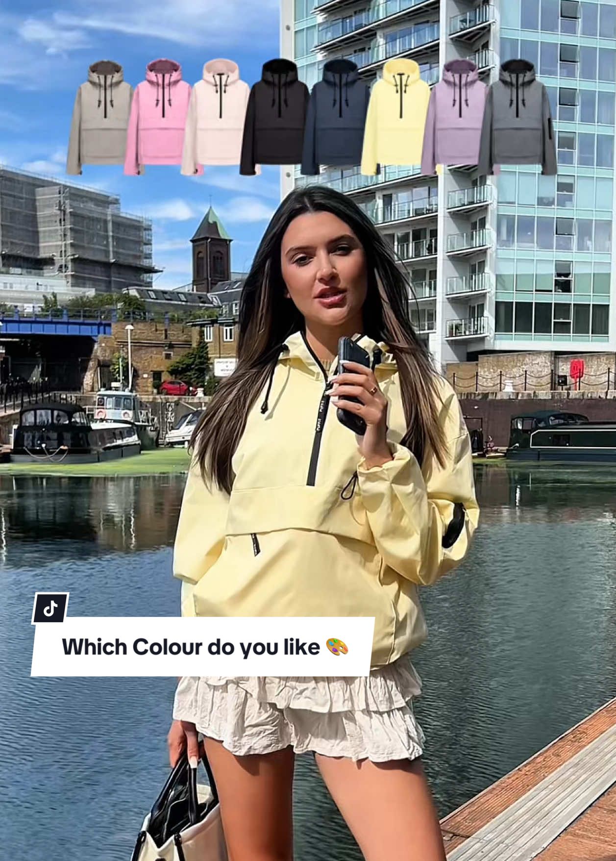 A post by @puffit.uk on TikTok caption: Let me know what’s your favourite colour 🎨 🫶🏻 🥰 #puffit #tiktokshop #sale #uksummer #raincoat 
