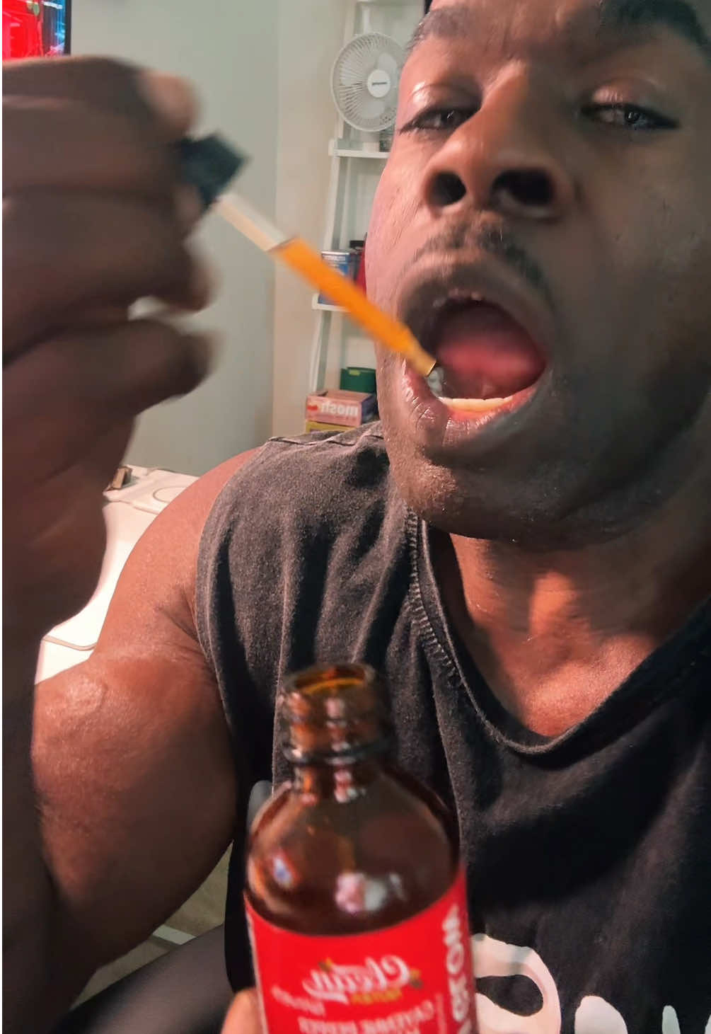 A post by @ on TikTok caption: Every Man Needs This for his 🫀🍆💪⚡️ #cayenne  #cayennepepper  #libido  #menshealth  #tiktokshop 
