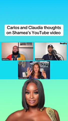 A post by @thecarlosking_ on TikTok caption: Carlos and Claudia on Shamea #carlosking #fentysuperbrandday #RHOA #libras #realitywiththeking #keyshiakaoir #guccimane #basketballwives #jackiechristie #chantelchristie #vh1 #kmichelle #shameamorton #porshawilliams #porsha #kandiburruss #kenyamoore #rasheeda #kirkfrost #nickiminaj #jayz #lamh 