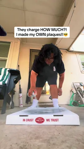 A post by @mamaduketv on TikTok caption: $400 for music streaming #plaques ?! Absolutely not! #DIY and only paid about $125 for all 3! 