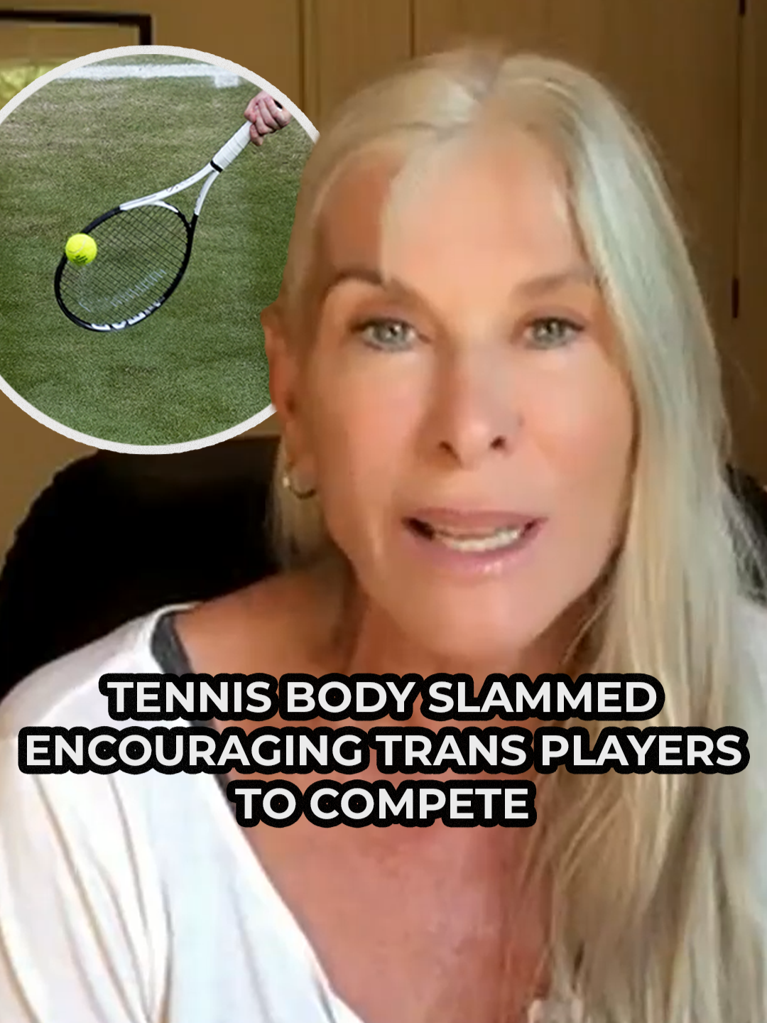 A post by @gbnews on TikTok caption: Sharron Davies has criticised sporting bodies for not doing enough to protect women in sport, 100 days after a landmark court ruling. In April 2025, the Supreme Court upheld the definition declared under the Equality Act 2010 - and maintained that a woman is defined biologically, not by being transgender. Speaking to GB News, the former Olympian accused the Lawn Tennis Association (LTA) of 'virtue-signalling cowardice' for continuing to promote trans inclusion in women’s amateur tennis. #Women #Sport #Woman #Gender #SharronDavies #GBNews