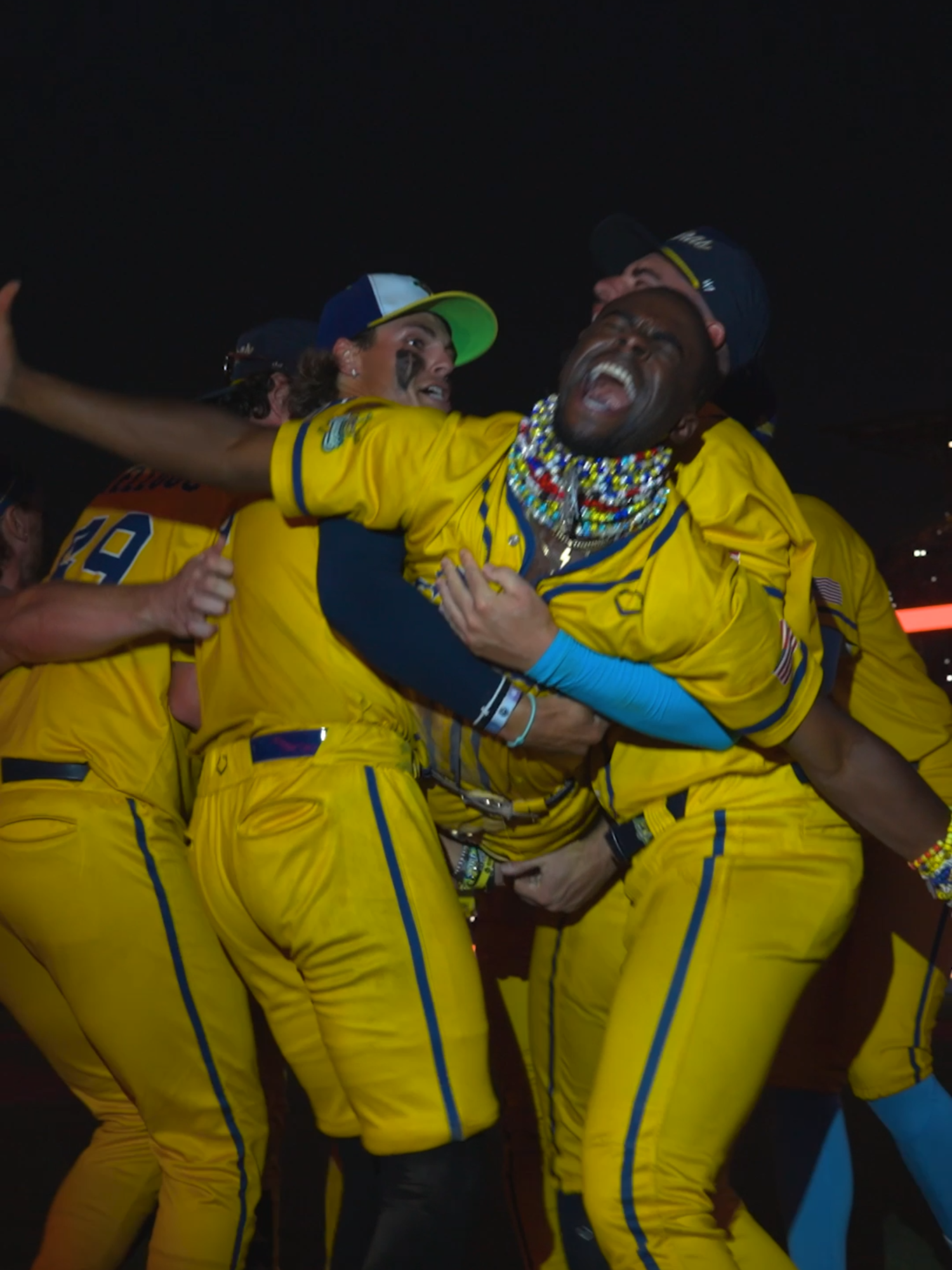 A post by @thesavbananas on TikTok caption: 13/10 performance from @flashthakid🥹 #savannahbananas #bananaball #boys2men #foryoupage