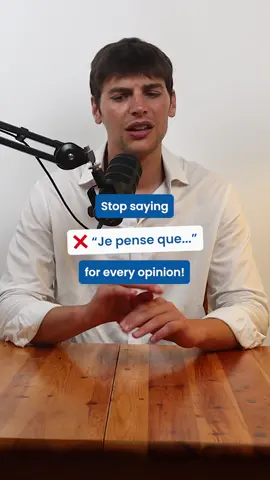 A post by @frenchteachercarlito on TikTok caption: Stop repeating “Je pense que…” Say: À mon avis, Il me semble, Force est de constater… 📚 Speak with elegance — link in bio! #ExpressInFrench #ElegantFrench #FrenchPhrases #SpeakConfidentlyInFrench #FrenchGrammarTips #CulturalFrenchLearning #FrenchWithCarlito #FrenchLanguageBoost
