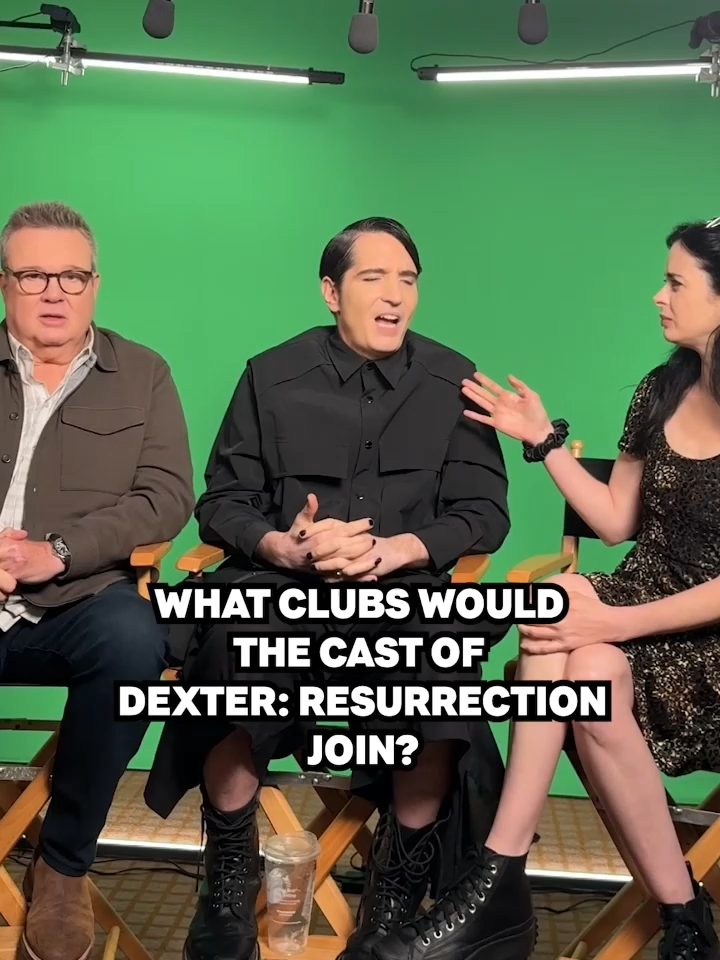 A post by @dexteronshowtime on TikTok caption: Sign us up 👋 #DexterResurrection #Dexter #drama #tvshow #DexterMorgan #EricStonestreet #DavidDastmalchian #KrystenRitter