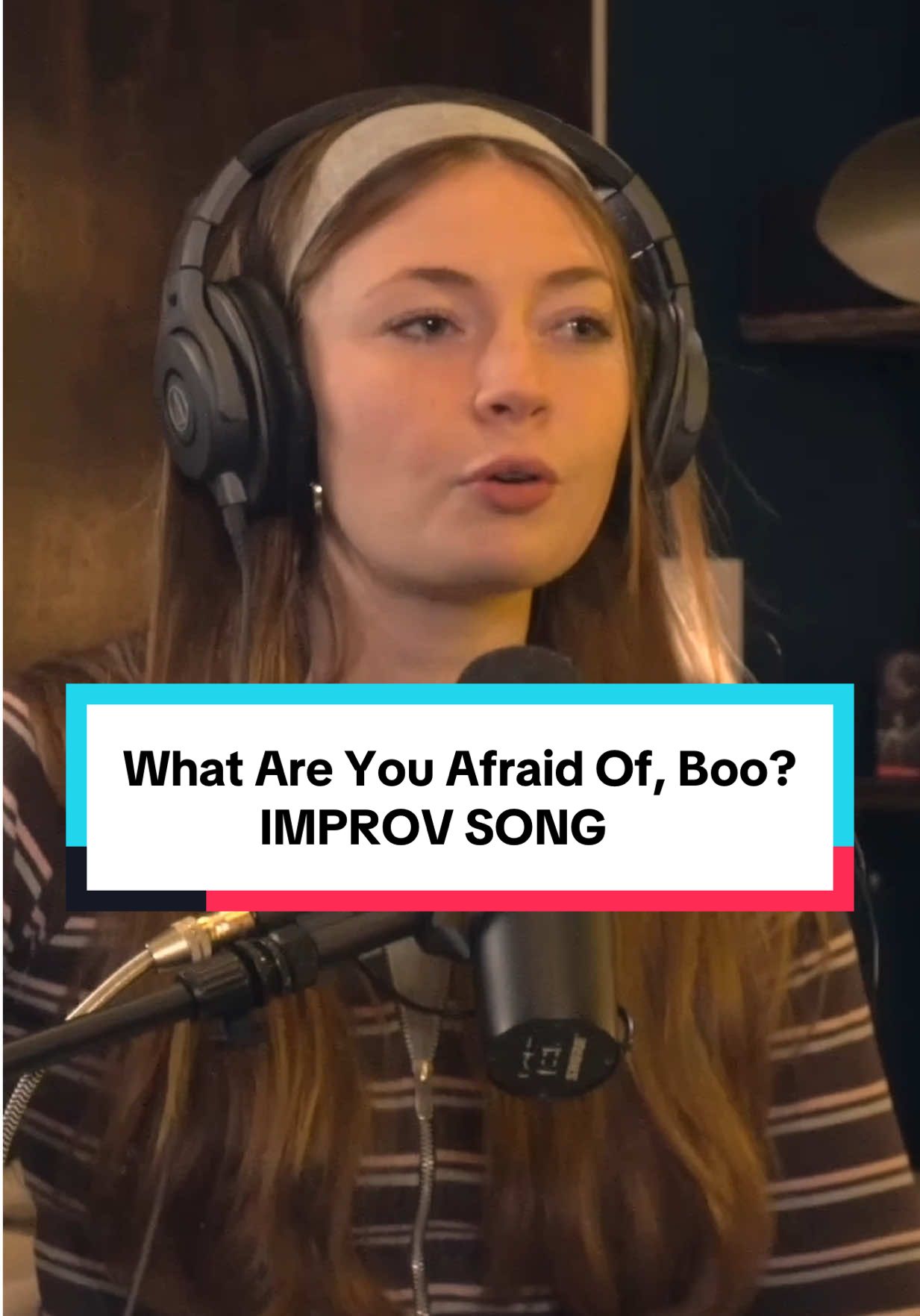 A post by @theimprovguy on TikTok caption: What Are You Afraid Of, Boo? | IMPROV SONG #improv #song #fears #musicalmonday #improvbroadway 