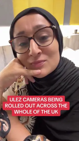 A post by @sairahayati on TikTok caption: What does this mean for everyday drivers, small businesses, and vehicle owners? #ULEZ #UKDrivers #ULEZExpansion #ULEZCameras #CostOfLivingUK