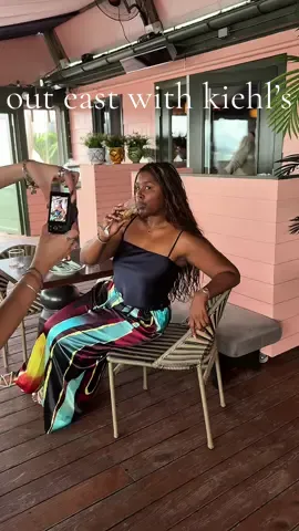 A post by @cedonifrancis on TikTok caption: Such a fun weekend with @Kiehl's Since 1851 - skincare, self-care, sunscreen focused, and immaculate vibes 🙂‍↕️ #brandtrip #kiehls #skincareroutine #blackgirlsunscreen #DayInTheLife 