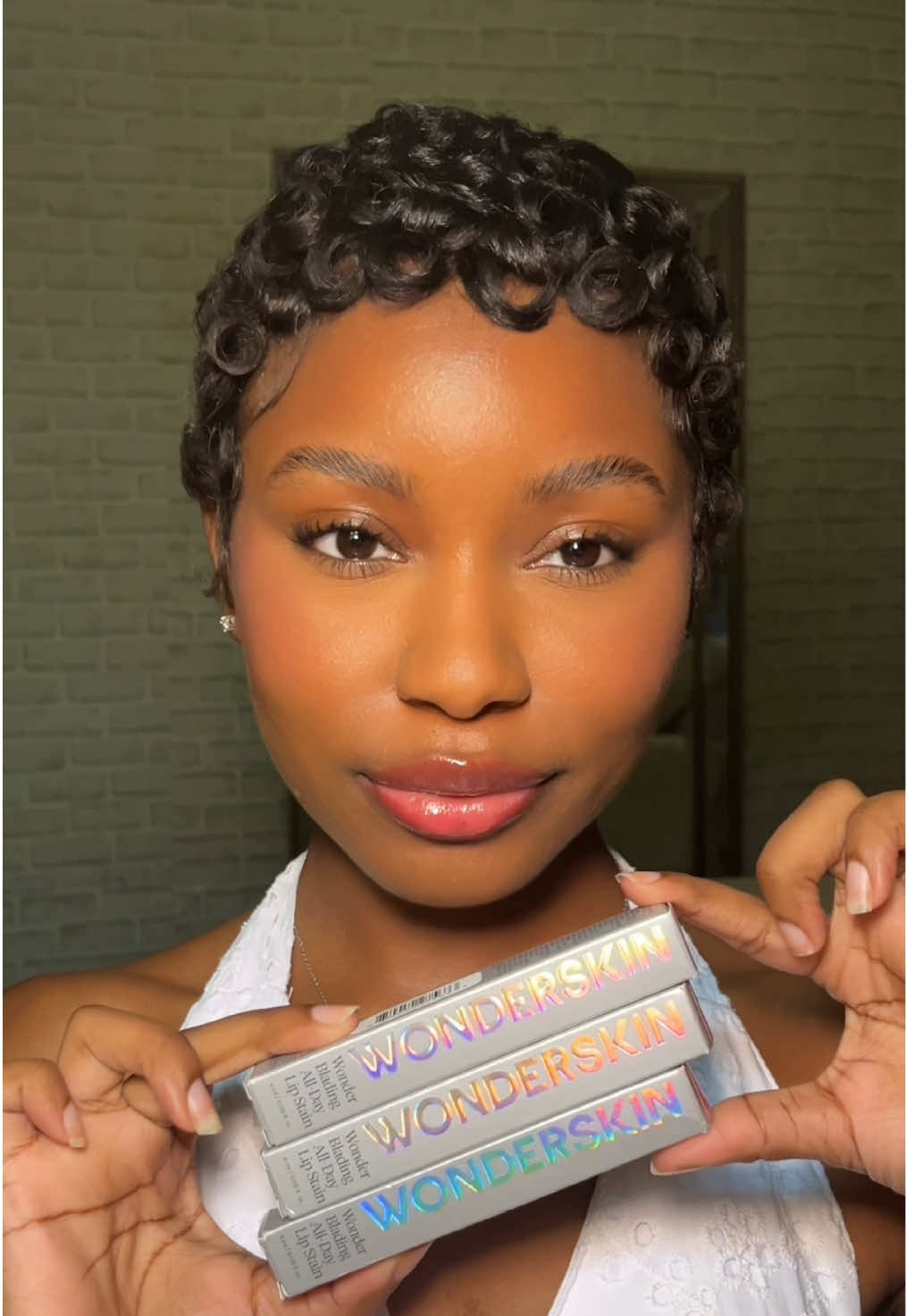 A post by @jasorjas on TikTok caption: My top 3 go to lip stains featuring Wonder Blading Lip Stain  💋✨ #wonderyou #AD @Wonderskin Beauty 