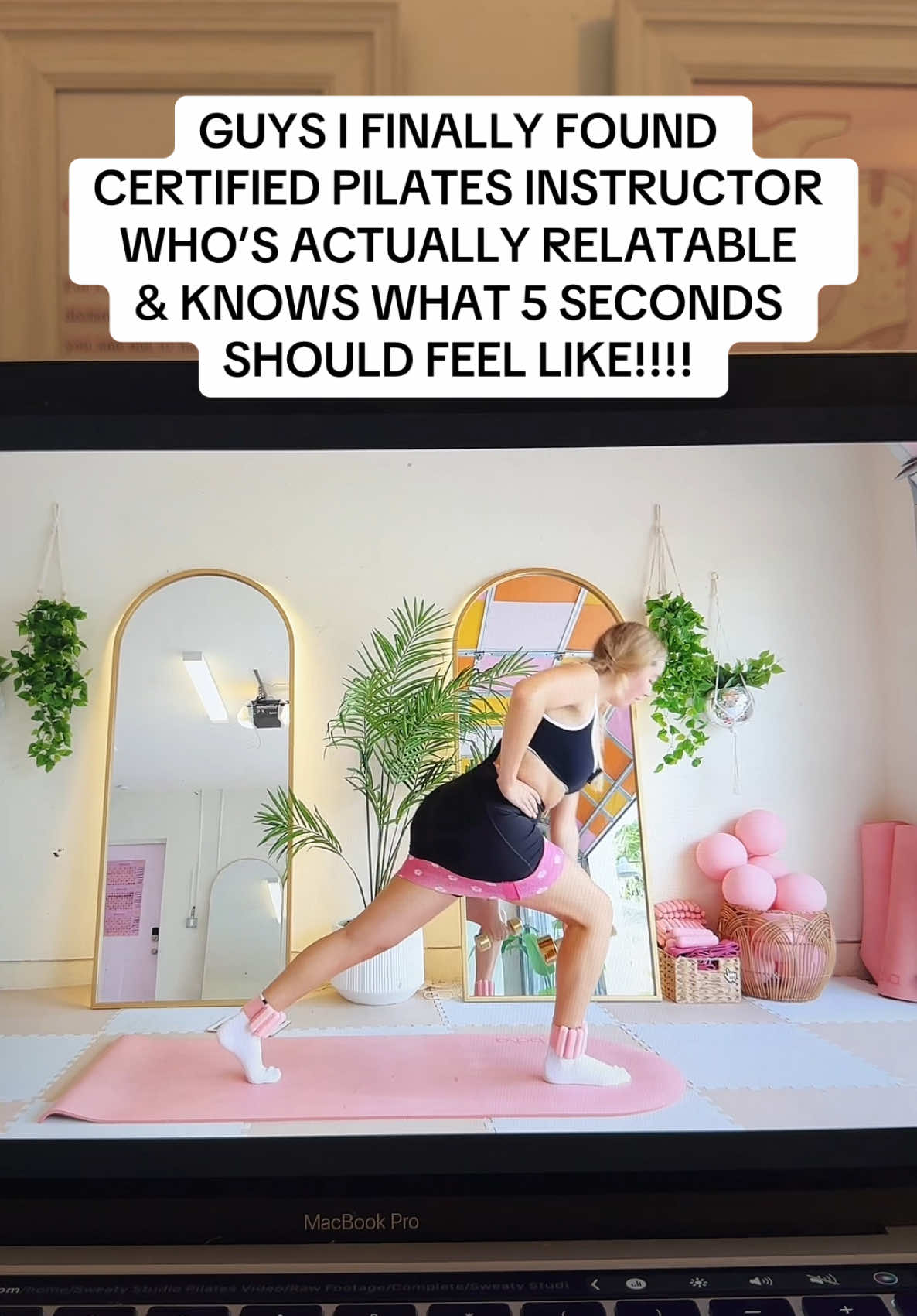A post by @calliegualy on TikTok caption: ur sign to join my free 21-day pilates challenge today 🫶🏼 DEETS lN Bl0 #pilates #pilatesworkout 