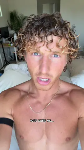 A post by @tylervedderr on TikTok caption: drop yalls curl routines plss