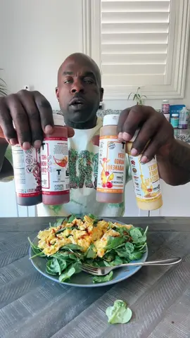 A post by @ on TikTok caption: Post Workout Meal - SPINACH & EGGS (Taste Flavor Sauce) #postworkoutmeal 