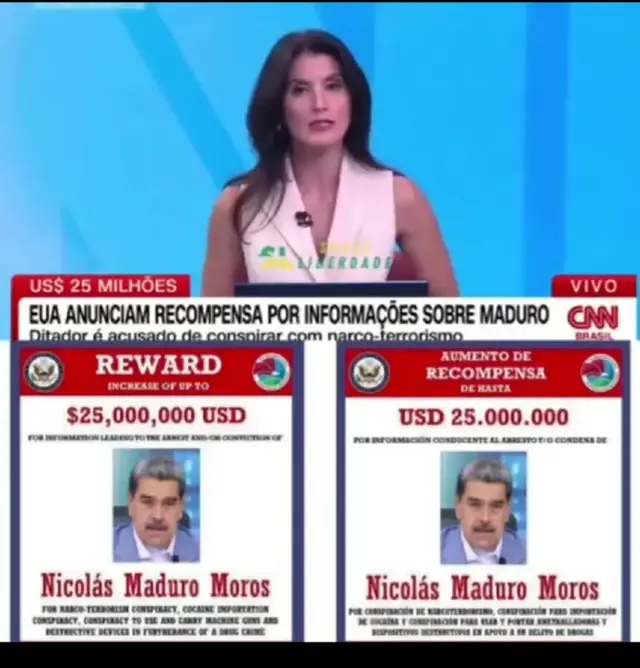 A post by @michael.francescon1986 on TikTok caption: #america #nicolasmaduro #wanted #venezuela #verita #fyp #2025 