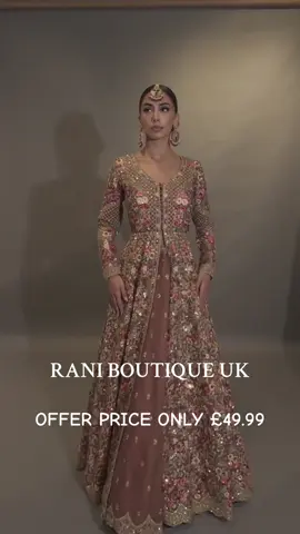 A post by @raniboutiqueuks on TikTok caption: Raniboutiqueuk #raniboutiqueuk #desiwedding #desiweddingvibes #indianwedding #pakistani_tik_tok #pakistaniwedding #indiantiktok #pakistanifashion #fyp #foryoupage❤️❤️ #newcollections #canada_life🇨🇦 #america 