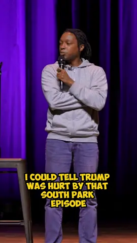 A post by @joshjohnsoncomedy on TikTok caption: South Park and Trump 