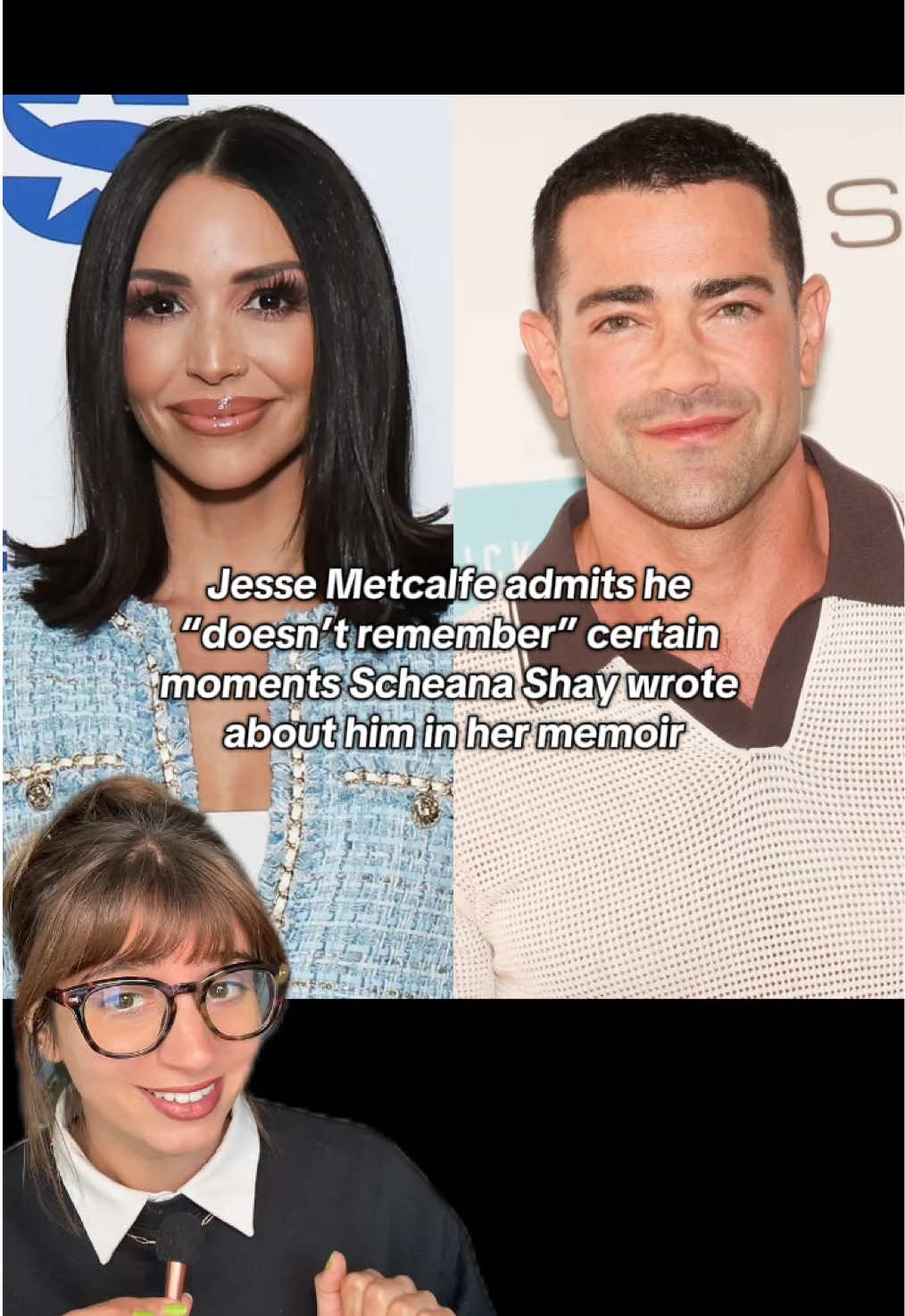A post by @katericcio on TikTok caption: Honestly I love the tea, so I’m not complaining! #scheanashay #vanderpumprules #vpr #thevalley #scheana #mygoodside #memoir #bravo #bravotv #realitytv #enews #recap #celebritynews #tea #greenscreen 
