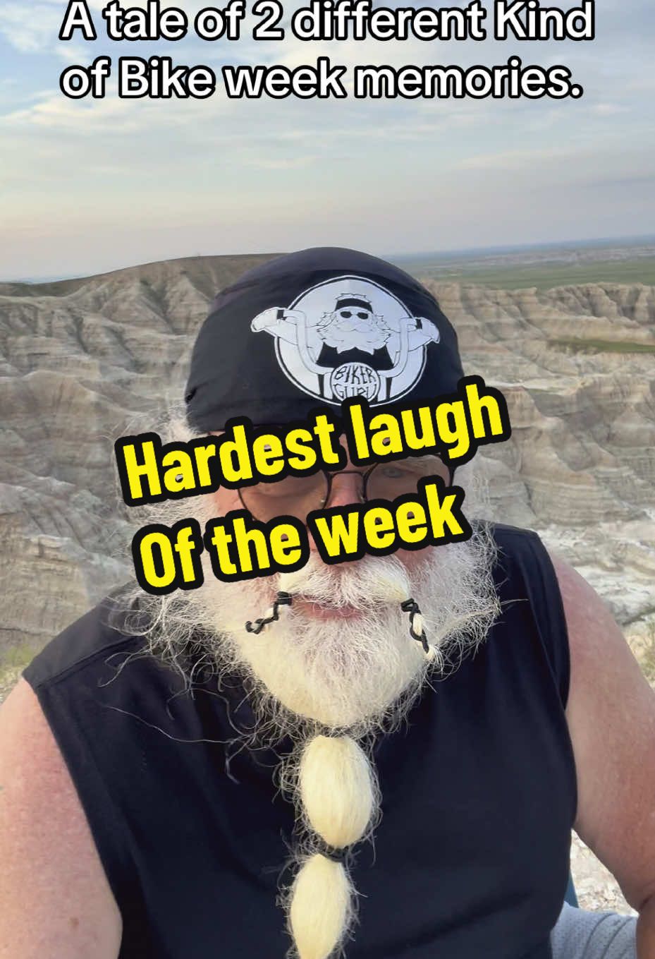 A post by @bikerguru on TikTok caption: Met for millennials going to Sturgis bike week together in a truck. I’m very funny story about what they shared with me.. We all laughed so hard.#bikerguru #bikertok #bikersoftiktok #bikercamping #sturgisrally #sturgis