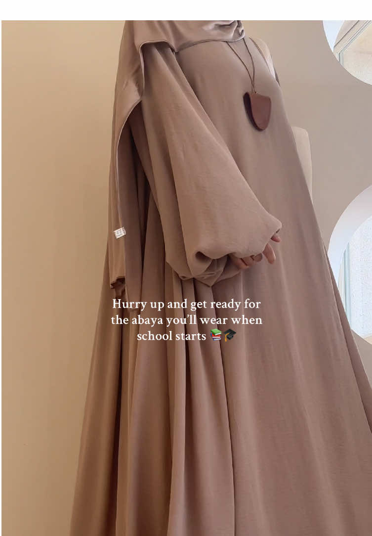 A post by @mariam_collections on TikTok caption: MA190 click on the link on my homepage to make a purchase 🔗：search:MA190#abayagirls #mariamscollection #schoolglow#abaya #studentoutfits   