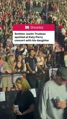 A post by @dailymail on TikTok caption: Justin Trudeau has now been spotted attending Katy Perry's concert just days after their unlikely date. Various videos show Justin watching Katy's show in Montreal with his daughter Ella-Grace by his side. The former Canadian Prime Minister, 53, looked absolutely captivated (and even smitten) as he watched Perry on stage. Daily Mail has contacted Trudeau and representatives for Perry for comment but did not immediately hear back. Get the full story at Daily Mail #justintrudeau #katyperry #concert #montreal #daughter #canada 