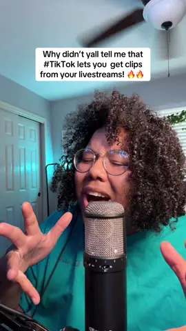 A post by @mamaduketv on TikTok caption: So no one was gonna tell me that #tiktok lets you pull clips from your livestreams? #tiktoklive #livehighlights 😮‍💨😩