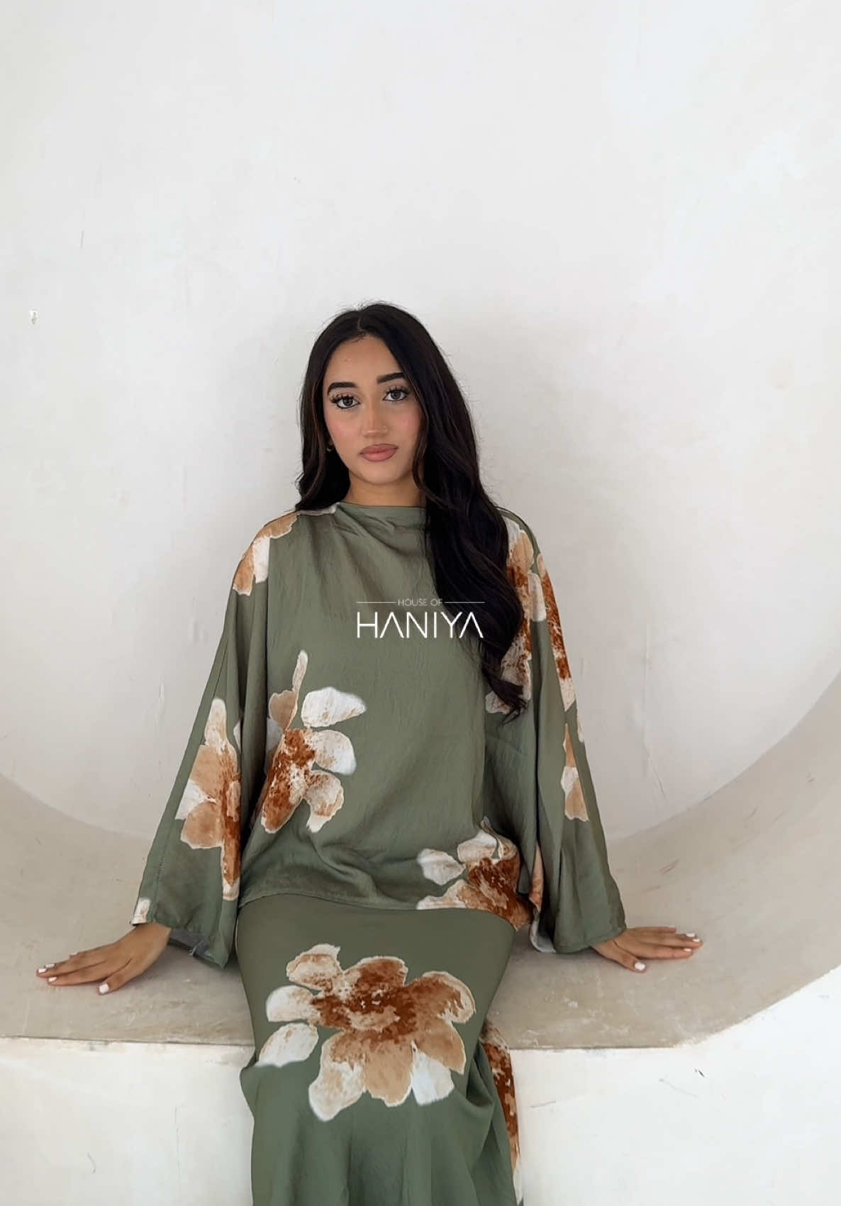 A post by @houseofhaniya on TikTok caption: Grab these stunning skirt co-ords perfect for this summer 😍🔥 #modestfashion #viral #houseofhaniya #fyp #OOTD 